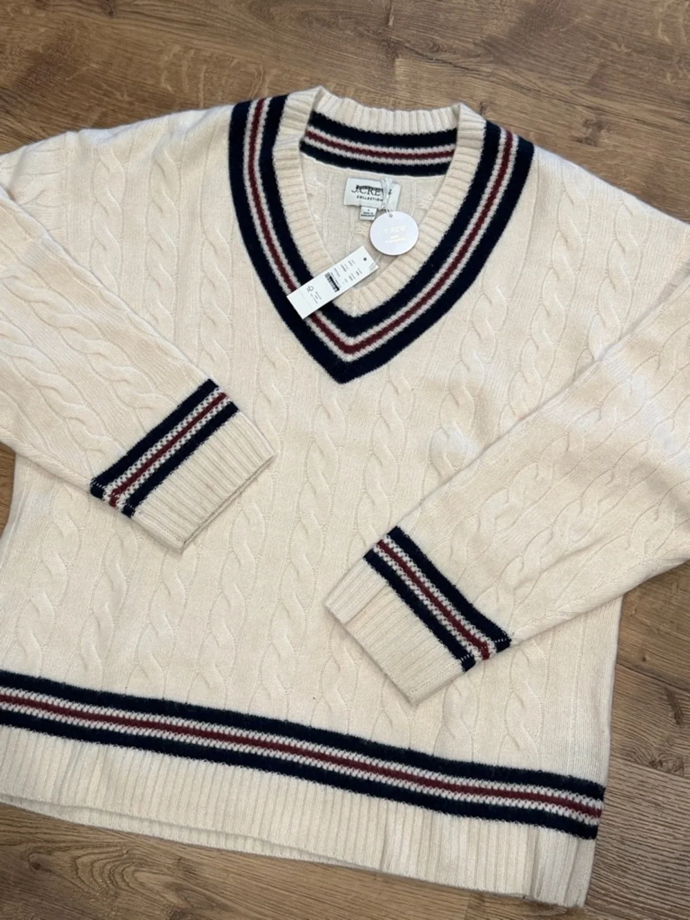 J Crew Cashmere cable-knit cricket sweater - Picture 3 of 3